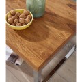Miniatyrbillede 5 af 7: Rootz Sidebord - Massivt træ - - Sofabord - Sofabord - 60 x 60 cm - Brun - Sølv
