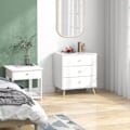Miniatyrbillede 2 af 6: Rootz Scandinavian Chest of skuffer - Opbevaringsskab - Skuffe Unit - Robust MDF & Pine - 60L X 40B x 68H CM