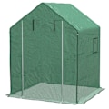 Miniatyrbillede 6 af 7: Rootz Drivhus - Cold Frame Drivhus - Film Drivhus - Rulledøre - UV-bestandig - Grøn - 140cm x 143cm x 190cm