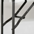 Miniatyrbillede 6 af 6: Rootz Køkkenvogn - Tevogn - Serveringsvogn - Foldebord - Brun/Sort - 118 cm x 36,5 cm x 82 cm