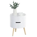 Miniatyrbillede 1 af 4: Rootz Side Table - Bedside Table - Sofa Table - 2 Storage Spaces - Coffee Table - Living Room - Wood - White