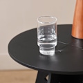 Miniatyrbillede 6 af 8: Rootz træsidebord - Sofabord - Tandledsbord - Nem montering - Miljøvenlig - Støjreducerende gulvbeskyttere - H55 x Ø46,5 cm