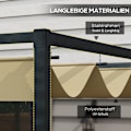 Miniatyrbild 4 av 11: Rootz Pergola - Garden Canopy - Uteplatsen - UV & Water Repellent - 400L X 300W X 222H CM