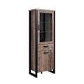 Pikkukuva 1 / 7: Rootz Wooden Display - Furniture - Furnishing - Showcase - Item Piece - Creation - Article - Brown & Black - 70 x 195 x 45 cm