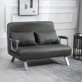 Miniatyrbillede 2 af 9: Rootz Sovesofa - Dobbeltsofa - Lænestolsseng - Gæsteseng - Sammenklappelig seng - Grå - 105 x 80 x 78 cm