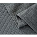 Miniatyrbillede 5 af 10: Rootz Vendbart Sengetæppe - Sofatæppe - Polyester - Åndbar - Alsidig - Mørkegrå - 360 g/m² - 1 cm Kant - 150 cm x 200 cm