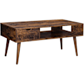 Miniatyrbillede 1 af 8: Rootz sofabord - med opbevaringsplads - industrielt - brunt - 100 x 50 x 45 cm