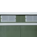 Miniatyrbillede 6 af 10: Rootz Haveskur - Haveskur - Redskabsskur - Skydedør - Ventilationsvindue - Lysegrøn - 280 x 130 x 172 cm