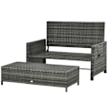 Pikkukuva 5 / 9: Rootz Lounge Sohva 2-istuttava - Harmaa - Pe, metalli, polyesteri - cm x 50,59 cm x 36,61 cm
