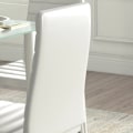 Miniatyrbild 4 av 6: Rootz Dining Group - Matbord med 4 stolar - Modern design - Glasbord - konstläder - Vit - 120cm x 60cm x 97cm