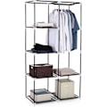 Miniatyrbillede 6 af 6: Rootz Garderobe - Sammenfoldelige Garderobeskabe - Garderobe Sammenfoldelig Grå