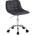 Miniatyrbillede 1 af 9: Rootz kontorstol - Ergonomisk arbejdsstol - Drejestol - Fløjlskomfort - Justerbar højde - Holdbar bygning - 43 cm x 60-67,5 cm x 50 cm