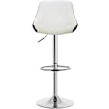 Miniatyrbild 5 av 7: Rootz Barpall - Höjdjusterbar svängbar pall - Imiterat läder - Förkromad ram - Bekväm vadderad sits - 84-106 cm x 38 cm x 35 cm