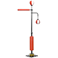 Miniatyrbillede 7 af 7: Rootz-boksestativ - To Speedballs - Roterende boksestang - Kick Pad - Højdejusterbar - Stål - Sort/Rød/Hvid - 84 x 36 x 140-205 cm