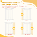 Miniatyrbillede 4 af 11: Rootz Justerbar Pet Gate - Stair Gate - Dog Gate - Secure Locking - 76-104W x 106H CM - Inkluderer kattedør