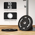 Pikkukuva 6 / 11: Rootz -painolevy Aseta 2 x 10 kg - käsipainopainot - kumi matala melulevyt - kestävät ja kohinan vähentäminen - Ø45 x 4H cm