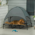 Miniatyrbillede 9 af 9: Rootz Pet Bed - Hundeseng - Udendørs hundeseng - Seng med baldakin - UV-beskyttelse - Åndbar - Grå - 122 x 92 x 108 cm