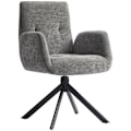 Miniatyrbillede 1 af 11: Rootz polstret accentstol - drejelig lænestol - moderne loungestol - 360 ° rotation - 60 cm x 61 cm x 88 cm - Comfy Gray Design