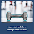 Miniatyrbillede 6 af 6: Rootz Dumbbell Set - 3 par - håndvægte - Neoprenbelagt - Styrke muskler - 1 kg/2 kg/3 kg - 13,5x6,5x6cm, 16x8x7,5 cm, 20x9x8,5 cm