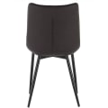 Miniatyrbild 6 av 7: Rootz Set med 4 matstolar - Moderna stolar - Snygga sittplatser - Hållbar konstruktion - Ergonomisk komfort - Mångsidig design - Imiterat läder med me