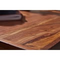 Miniatyrbillede 5 af 7: Rootz skrivebord 120x55x78 cm massivt sheesham træ - metal krom - Design kontorbord med skuffe - HomeOffice laptop bord computer bord med opbevaringsp
