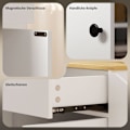 Miniatyrbild 7 av 10: Rootz Kitchen Cart with Drawer - Mobile Storage - Versatile Trolley - Justerbara hyllor - 82 x 38 x 86,5 cm - Vit och brunt