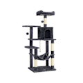 Miniatyrbild 1 av 2: Rootz Cat Tree - Skrapstolpe med hängmatta - Cat Climbing Tree - Cat Activity Tree - Cat Play Tree - Modern Cat Tree - Cat Tree House - Spånskiva - Pl