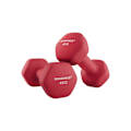Pikkukuva 1 / 7: Rootzin punaiset valurautaiset käsipainot - Neopreenipäällysteiset painot - Voimaharjoittelu - 20,5 cm x 9,5 cm - 11,5 cm x 3,9 cm - 2 x 4 kg