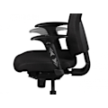 Miniatyrbillede 5 af 8: Rootz Chair Skrivebordsstol Stof Sort Executive Chair Modern - Drejestol med synkron mekanisme - Arbejdsstol med nakkestøtte 120kg - Kontorlænestol, h