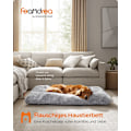 Miniatyrbillede 2 af 7: Rootz Ombre Grey Hundeseng - Kæledyrsmåtte - Polstret seng - Plysmateriale - Komfortabel støtte - Skridsikret bund - 140 cm x 100 cm x 12 cm