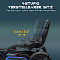 Pikkukuva 4 / 10: Rootz Go Kart -pedaali Go Kart - Lasten auto - Lasten kilpa-auto - Ultimate Control - Säädettävä mukavuus - Monipuolinen maastokäsittely - 100 cm x 58