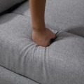 Miniatyrbillede 5 af 7: Rootz Hvilestol - Hvilestol med lænefunktion - Enkeltsofa - TV Hvilestol - Justerbar - Stue - Soveværelse - Sengetøj Touch - Lysegrå - 91 x 92 x 102 c