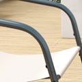Miniatyrbillede 6 af 7: Rootz Havemøbelsæt - 4-delt - Havemøbler - Loungemøbler - 1 sofa & 2 lænestole - Stål+åndbart mesh - Grå+Flødehvid - 110 x 70 x 70 cm
