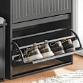 Miniatyrbild 9 av 9: Rootz Shoe Tipper Cabinet - Skoställ - Skoorganisator - Justerbara hyllor - Mångsidig förvaring - Enkel montering - 61cm x 81cm x 26cm