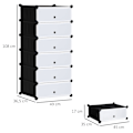 Miniatyrbild 3 av 10: Rootz Modular Shoe Shelf System - Storage Rack - Shoe Organizer - Anpassningsbar design - 49 cm x 36,5 cm x 108 cm