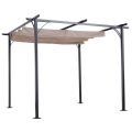Miniatyrbillede 4 af 11: Rootz Cabriolet Pavillon - Sort, Beige - Metal, Polyester - 118,11 cm x 118,11 cm x 90,55 cm