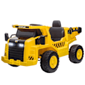 Miniatyrbillede 10 af 10: Rootz elektrisk kørende gravemaskine - Caterpillar hjullæsser - Fjernbetjent lastbil - Ægte lydeffekter - Forlygter - 110 cm x 70,5 cm x 61,5 cm