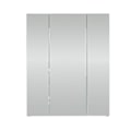 Pikkukuva 6 / 8: Rootz Bathroom Mirror Cabinet - Vanity Organizer - Storage Mirror - Wall-Mounted Cabinet - 3-Door Mirror - Glossy Finish - White - 60 x 74 x 18 cm