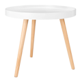 Miniatyrbillede 8 af 9: Rootz sidebord - kaffestativ - sengebord - dagligstue accent - lounge stativ - endebord - hvid - 50 x 44 cm (ø x H)