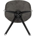 Miniatyrbild 8 av 9: Rootz matstol med ben i massivt trä - Klädd stol - Bekväm sits - Ergonomiskt ryggstöd - Golvskydd - 39D x 43W x 83H cm