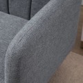 Pikkukuva 4 / 8: Rootz-vuodesohva - 2-istuttava kangasvuodesohva - Sohva nukkumistoiminnolla - Polyesteri - Kumi - Puunharmaa - 173 x 75 x 73 cm