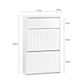 Miniatyrbild 7 av 10: Rootz Shoe Tipper Cabinet - Skoställ - Skoförvaringsorganisator - Mångsidig förvaring - Enkel montering - Slitstarkt MDF-material - 61cm x 100cm x 26c