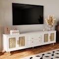 Pikkukuva 2 / 11: Rootz Retro TV -kaappi - Viihdeyksikkö - Säilytys senkki - Runsaasti säilytystilaa - 175 cm x 38 cm x 55,5 cm