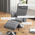 Miniatyrbillede 7 af 10: Rootz Massagestol med osmannisk - Hvilestol - Afslapningsstol - 8 Vibrationshoveder - Justerbar intensitet - 78cm x 90cm x 93cm