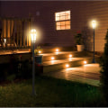 Miniatyrbillede 2 af 6: Rootz Havelanterner - Solenergi - Havelamper - Sæt med 2 - LED - 6-8 timer - Rustfrit stål - Sort