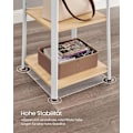 Miniatyrbillede 6 af 9: Rootz Knagerække - Eg Hvid - Spånplade stål - Entryway Organizer - Pladsbesparende - Nem montering - 43cm x 43cm x 180cm