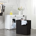 Pikkukuva 3 / 8: Rootz Black Laundry Basket - Pyykkikorit kannella - Taitettava - 69,25 x 39,4 x 5,6 cm
