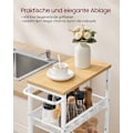 Miniatyrbild 5 av 8: Rootz 5 Level Trolley - Rullvagn - Utility Cart - Spånskiva och stål - 22cm x 45,4cm x 99,6cm - Ek Vit - 4,5kg - 25kg Kapacitet