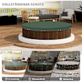 Miniatyrbillede 6 af 7: Rootz Premium poolovertræk - svømmebassinbeskytter - poolpresenning - holdbar, UV- og algebeskyttelse, affaldsbeskyttelse - flere størrelser (305 cm t
