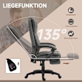 Miniatyrbillede 6 af 11: Rootz Justerbar drejestol - Kontorstol - Ergonomisk hvilestol - Massagefunktion - Faux læder - 68,5x68,5x113-121cm